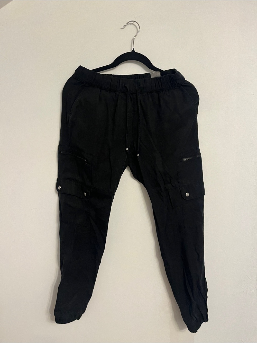 Banana Republic XS Women's Black Cargo Pants - Elastic Waist